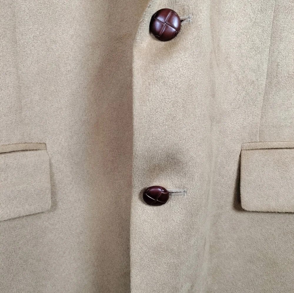 NWT RALPH Ralph Lauren 42R Tan Faux Suede‎ Sport Coat Made in Canada Dillard’s